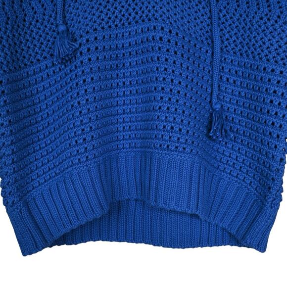 Joie Womens S Aurora Open Stitch Hoodie Sweater in Blue Quartz NEW - Picture 6 of 11